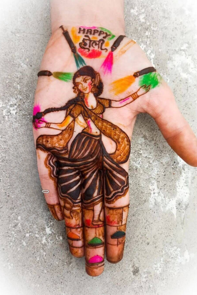 Holi Mehndi Design 2026: The Fusion of Colors and Henna Holi Theme Mehndi