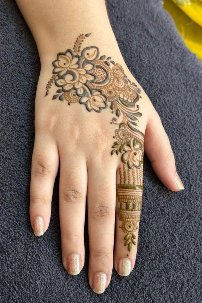 Holi Mehndi Design 2026: The Fusion of Colors and Henna Fingertip to Wrist Vine Design