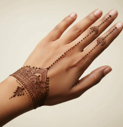 Minimal mehndi design