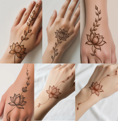 Minimal mehndi design