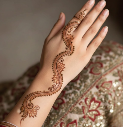 Minimal mehndi design