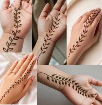 Minimal mehndi design