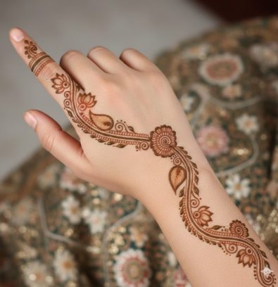 Minimal mehndi design