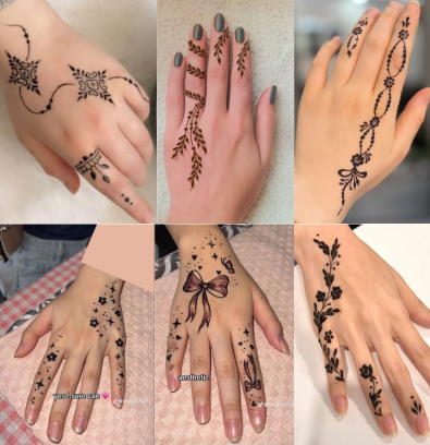 Minimal mehndi design