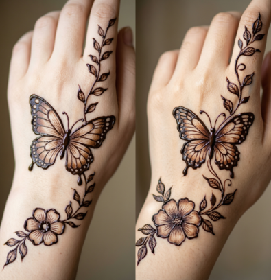 Minimal mehndi design