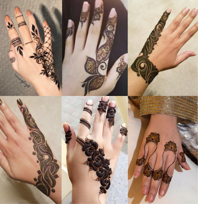 Minimal mehndi design