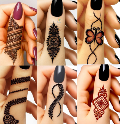 Minimal mehndi design
