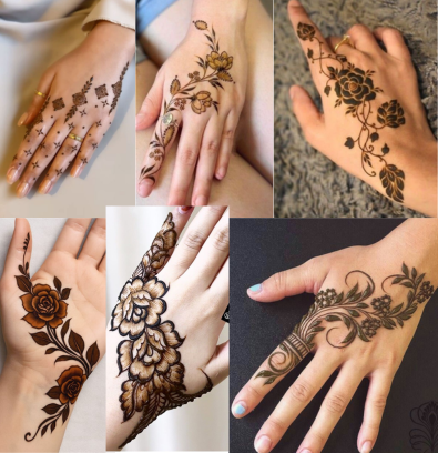 Minimal mehndi design