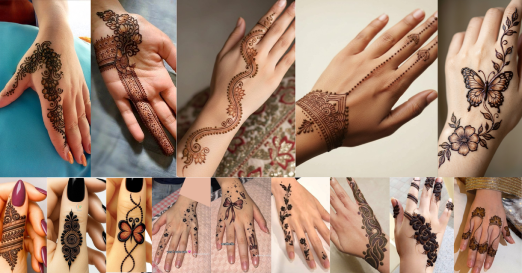 Minimal mehndi design