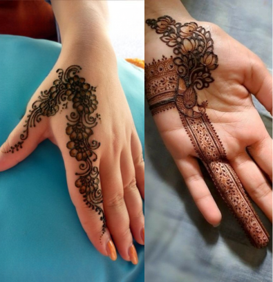 Minimal mehndi design