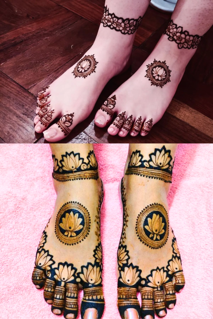 Foot Mehndi Design 2026: A Guide to the Art of Adorning Your Feet anklet pattern foot mehndi design