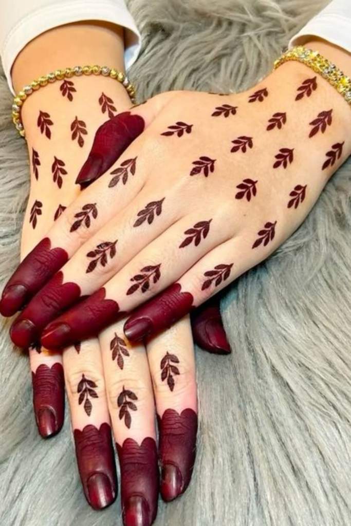 arabic aesthetic mehndi design 