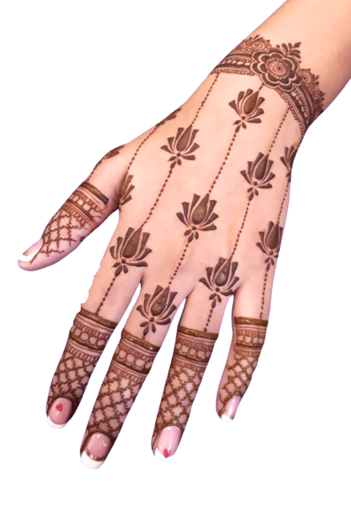 arabic aesthetic mehndi design 