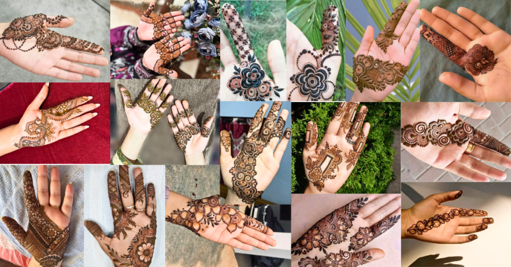 bail mehndi for front hands