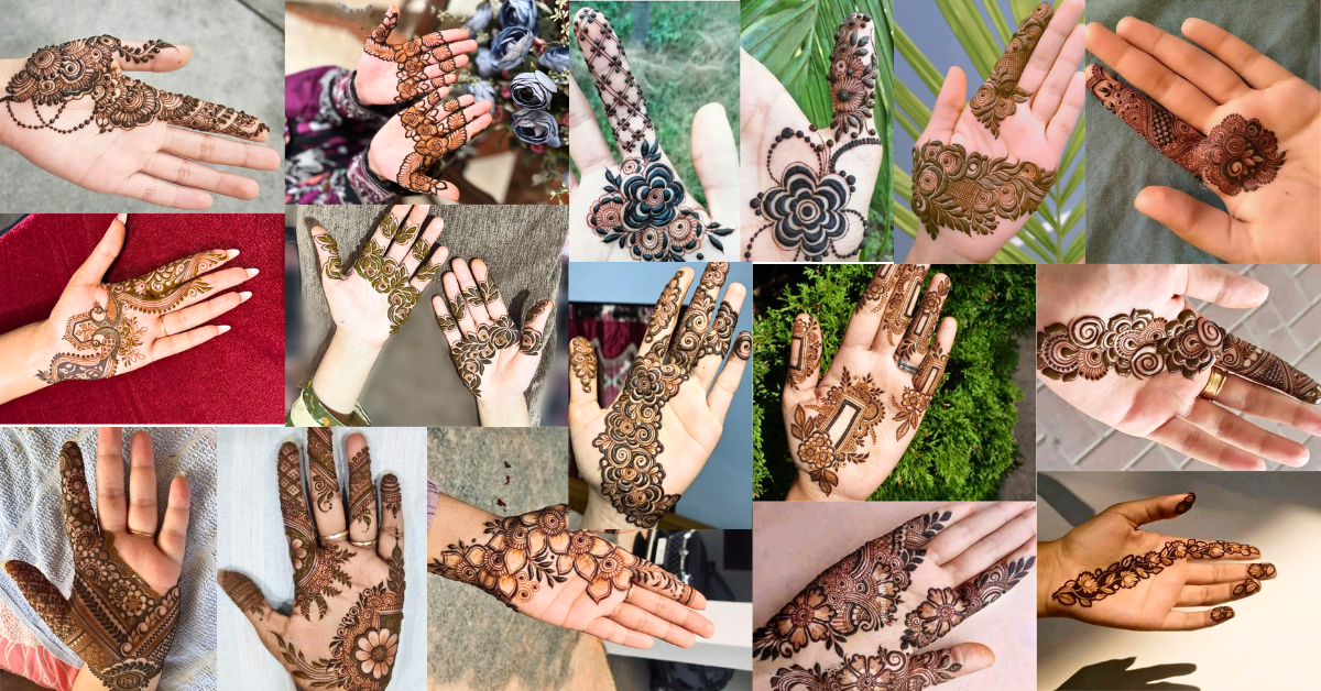 bail mehndi for front hands