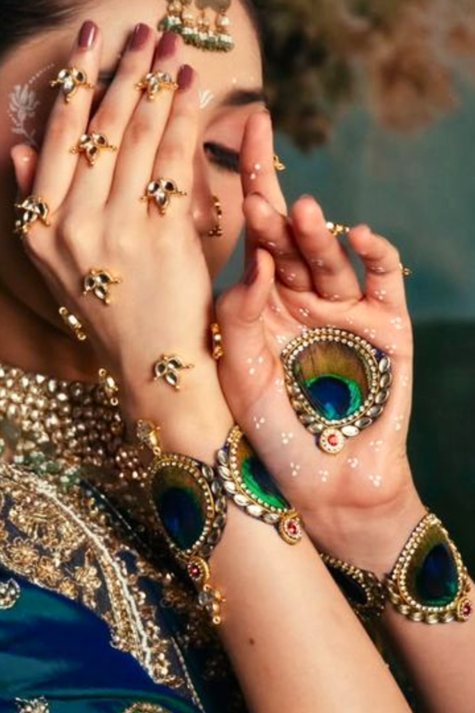 bridal kundan mehndi 