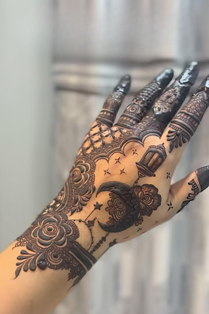 traditional chand mehndi