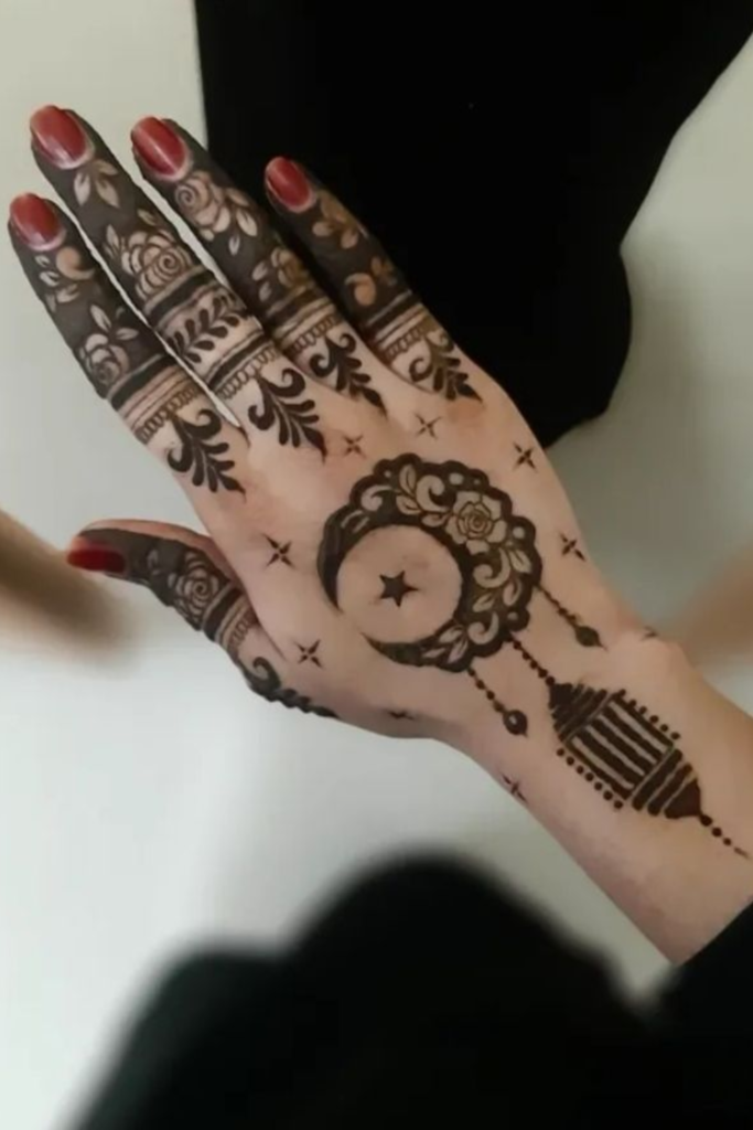 traditional chand mehndi 