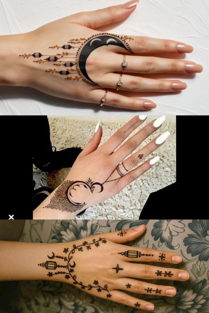 minimal chand mehndi 
