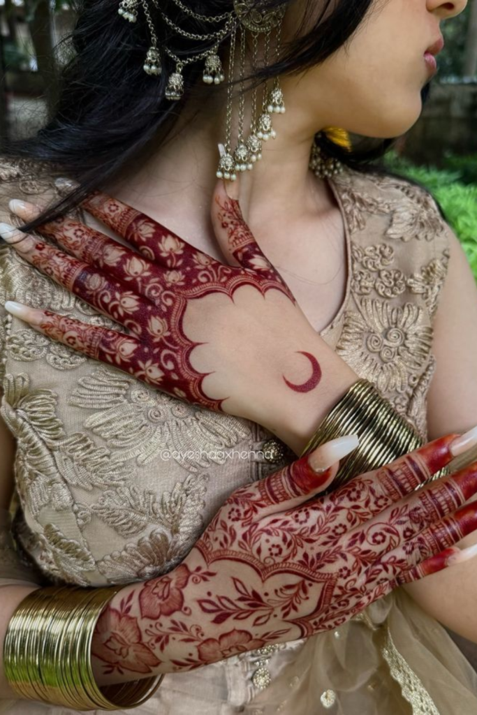 bridal chand mehndi 
