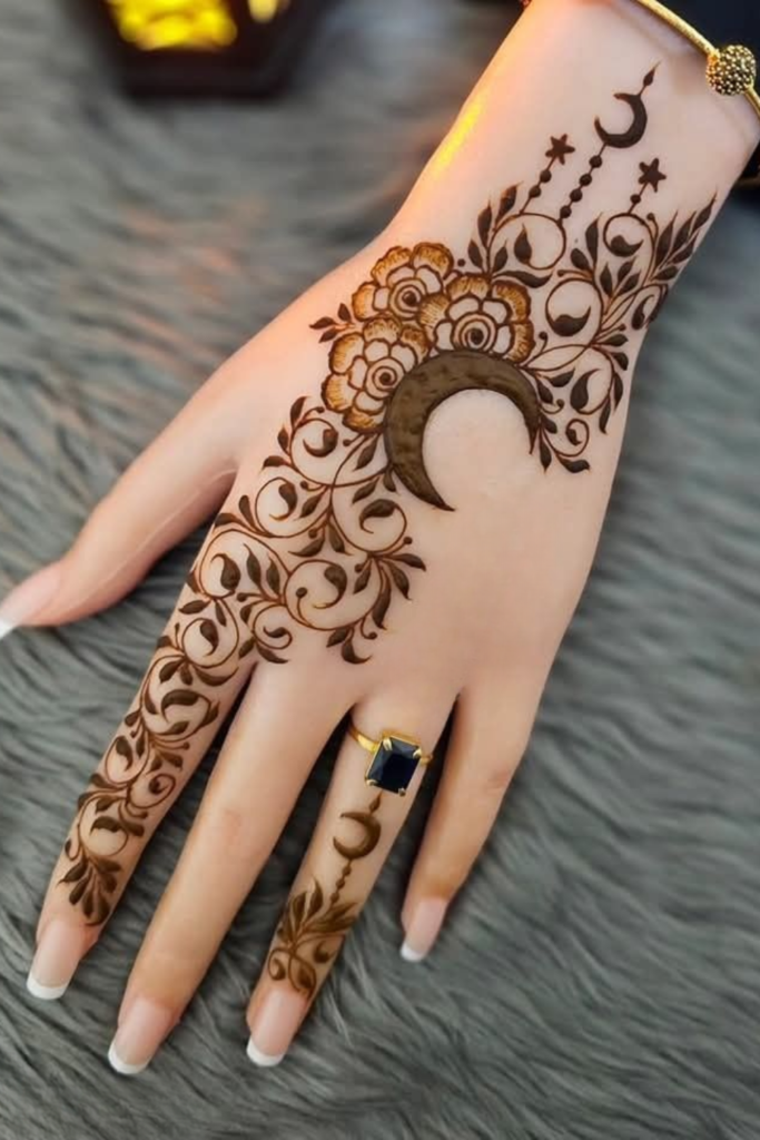 traditional chand mehndi 