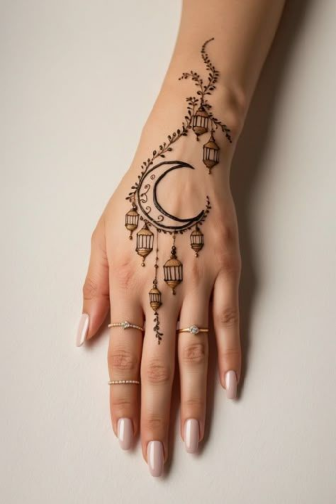 minimal chand mehndi 