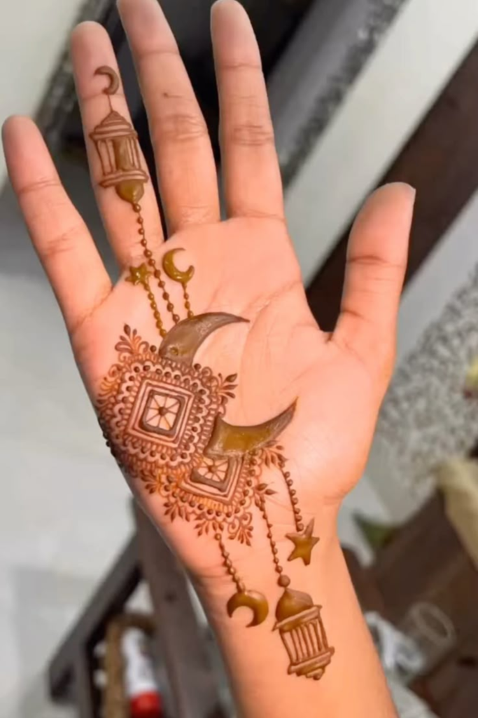 traditional chand mehndi 