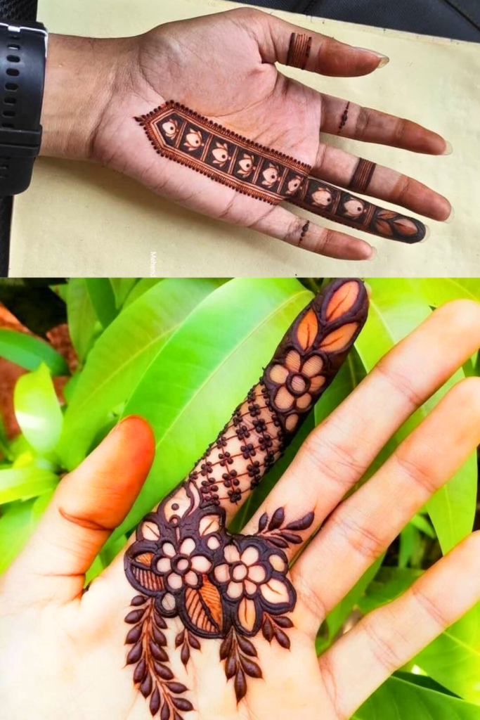 finger bail mehndi design 