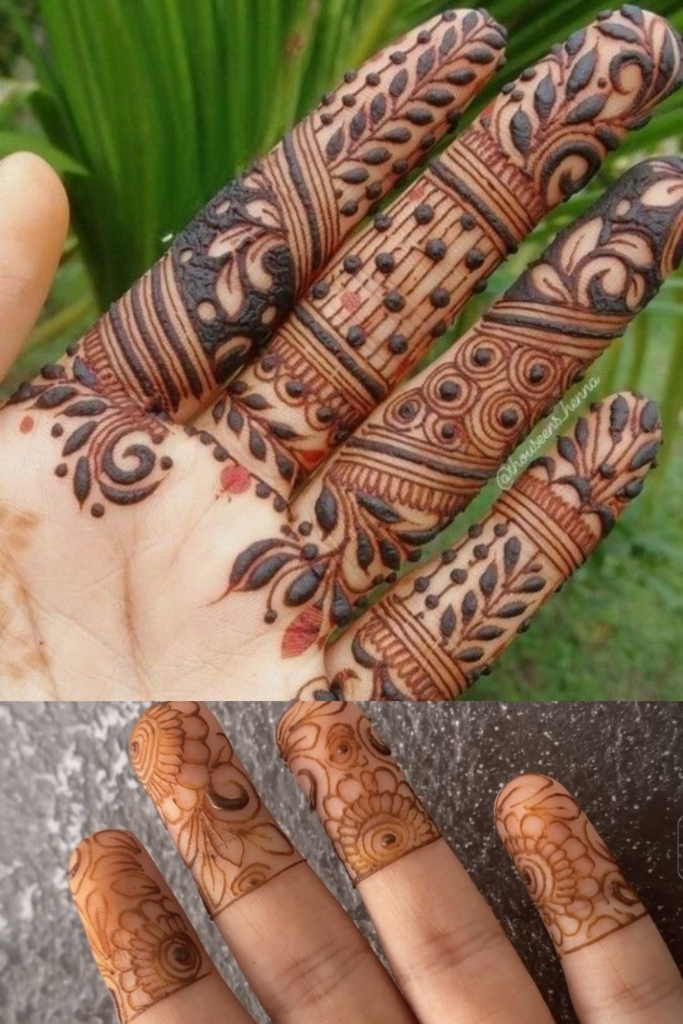 finger bail mehndi design 