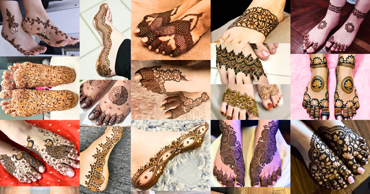 foot mehndi design