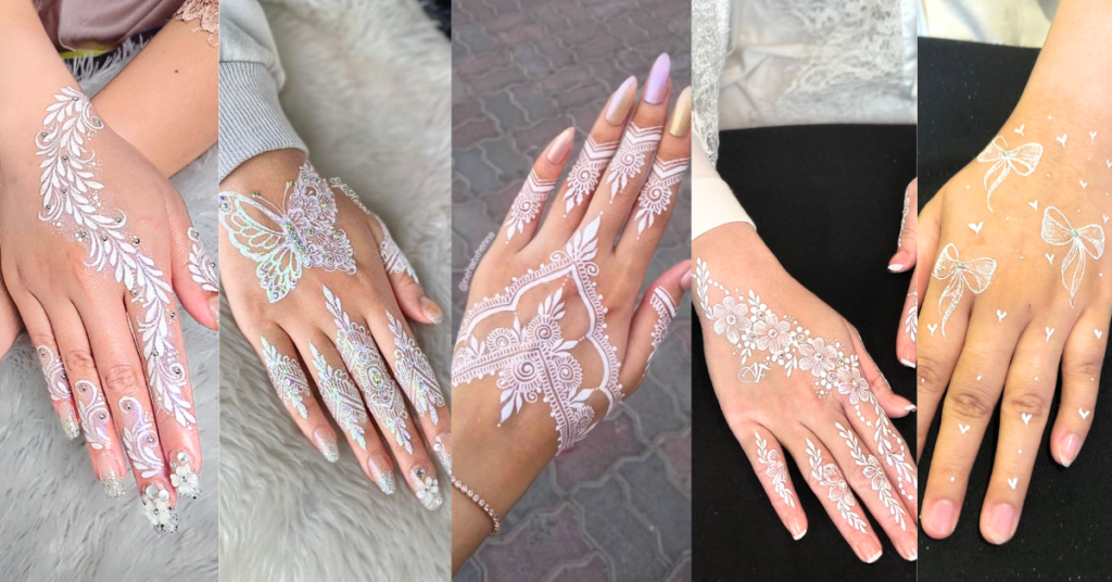 White Henna Design