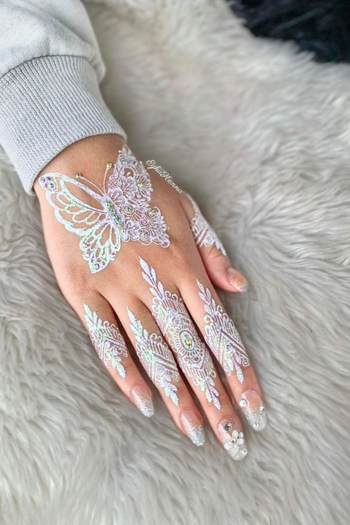 Stunning White Henna Designs 2026: Elegant Trends You’ll Absolutely Love Minimalist and Geometric