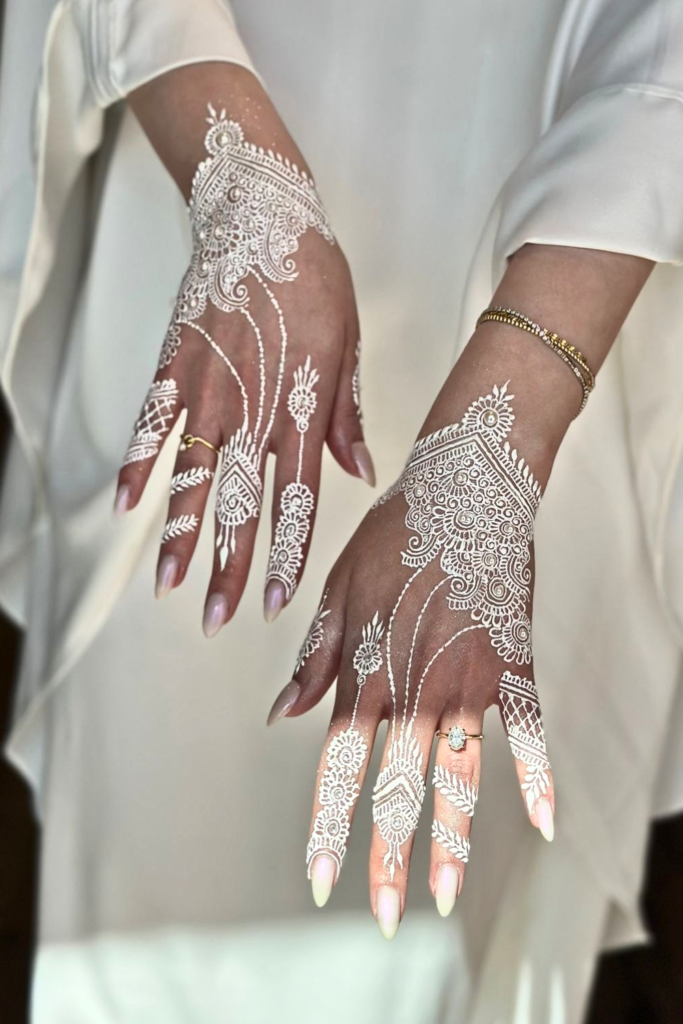 Stunning White Henna Designs 2026: Elegant Trends You’ll Absolutely Love White Henna in Bridal Contexts