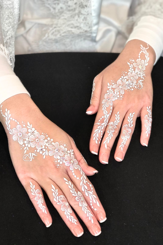 Stunning White Henna Designs 2026: Elegant Trends You’ll Absolutely Love Floral and Botanical Designs