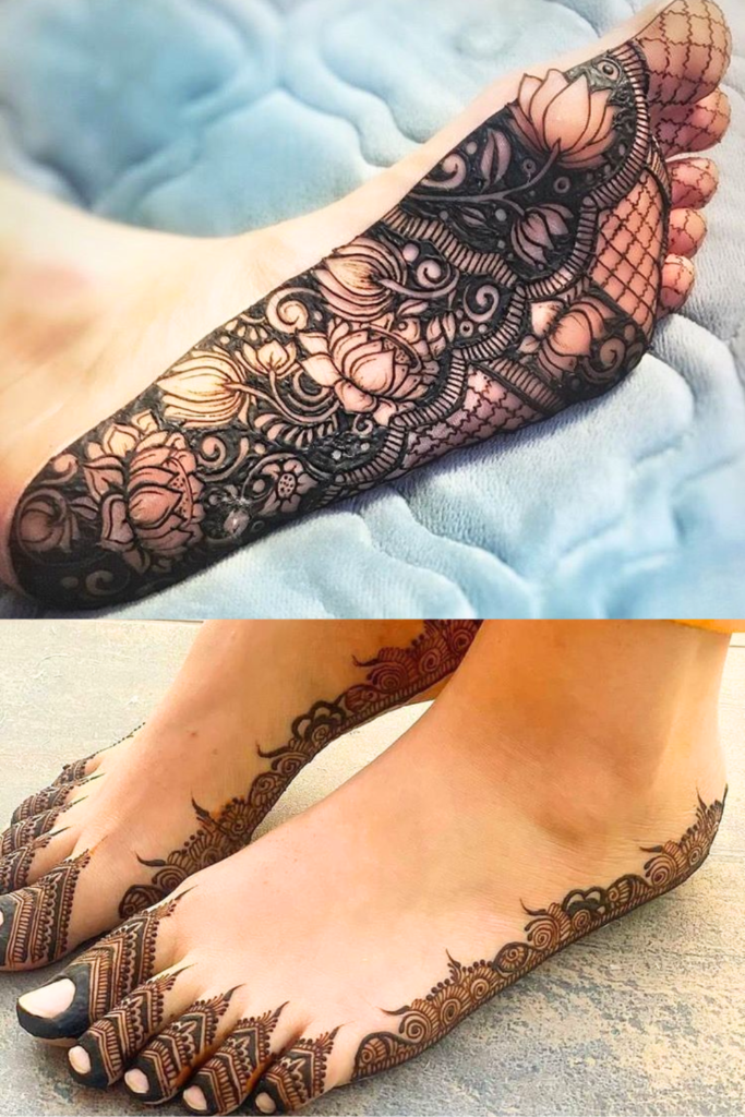 Foot Mehndi Design 2026: A Guide to the Art of Adorning Your Feet indo arabic fusion foot mehndi design