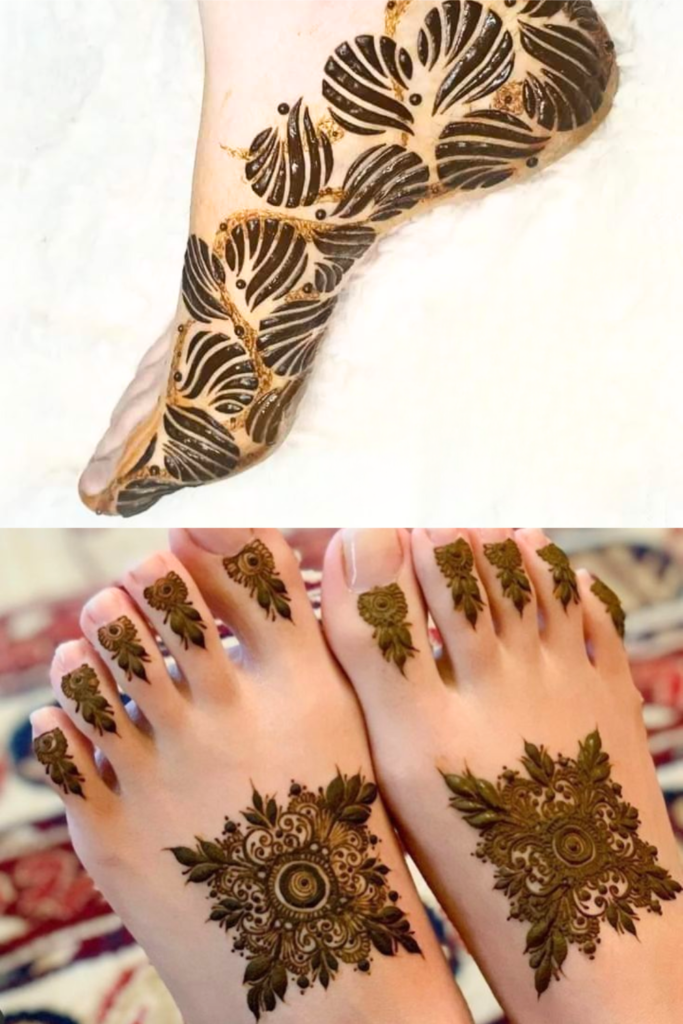 Foot Mehndi Design 2026: A Guide to the Art of Adorning Your Feet indo arabic fusion foot mehndi design