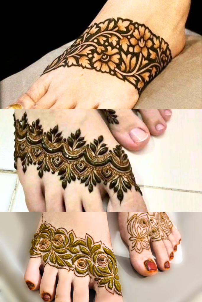 Foot Mehndi Design 2026: A Guide to the Art of Adorning Your Feet lotus flowers foot mehndi design