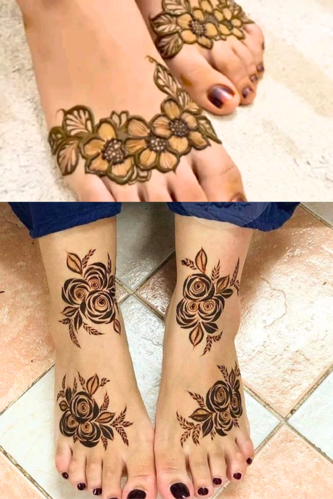 Foot Mehndi Design 2026: A Guide to the Art of Adorning Your Feet lotus flowers foot mehndi design