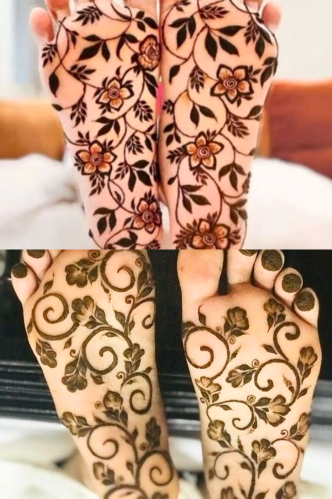 Foot Mehndi Design 2026: A Guide to the Art of Adorning Your Feet lotus flowers foot mehndi design