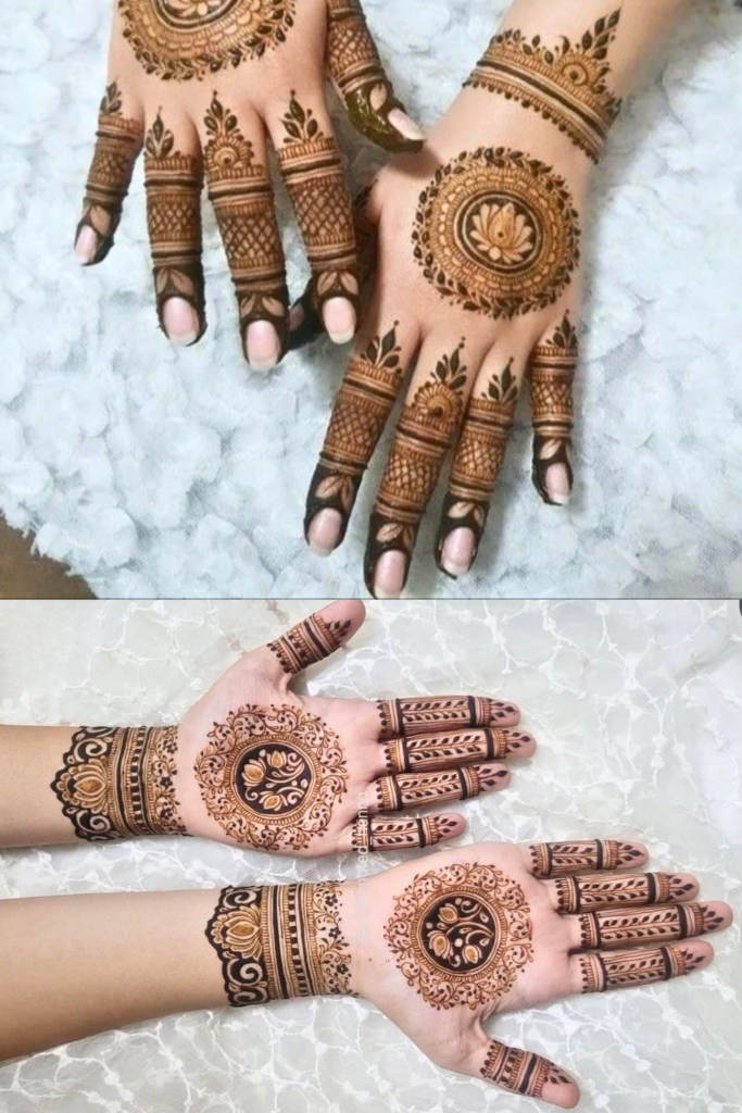 mandala round mehndi 