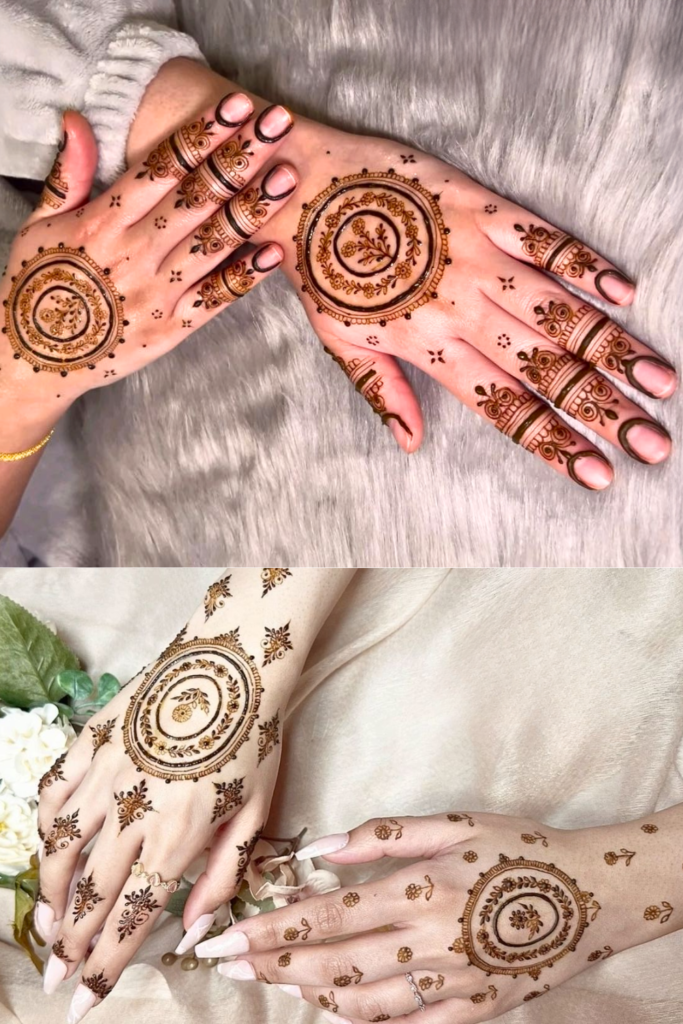 mandala round mehndi 