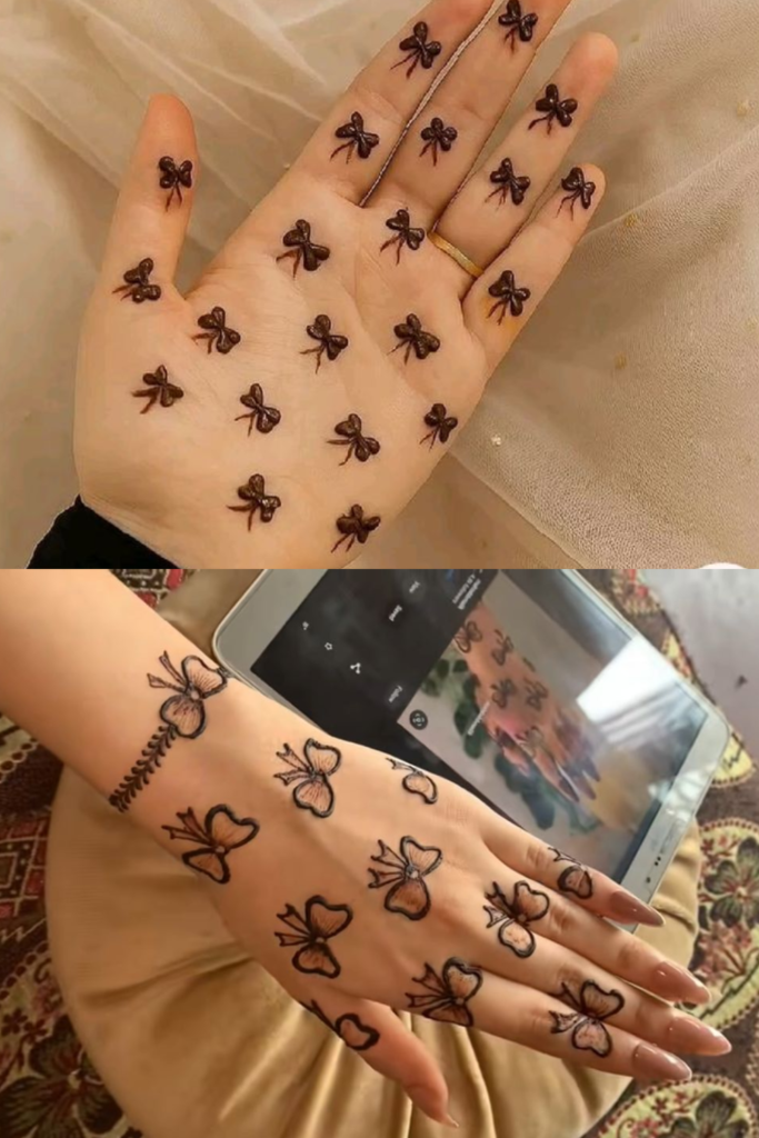 minimal aesthetic mehndi design