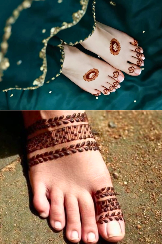 Foot Mehndi Design 2026: A Guide to the Art of Adorning Your Feet minimilist and modern foot mehndi design