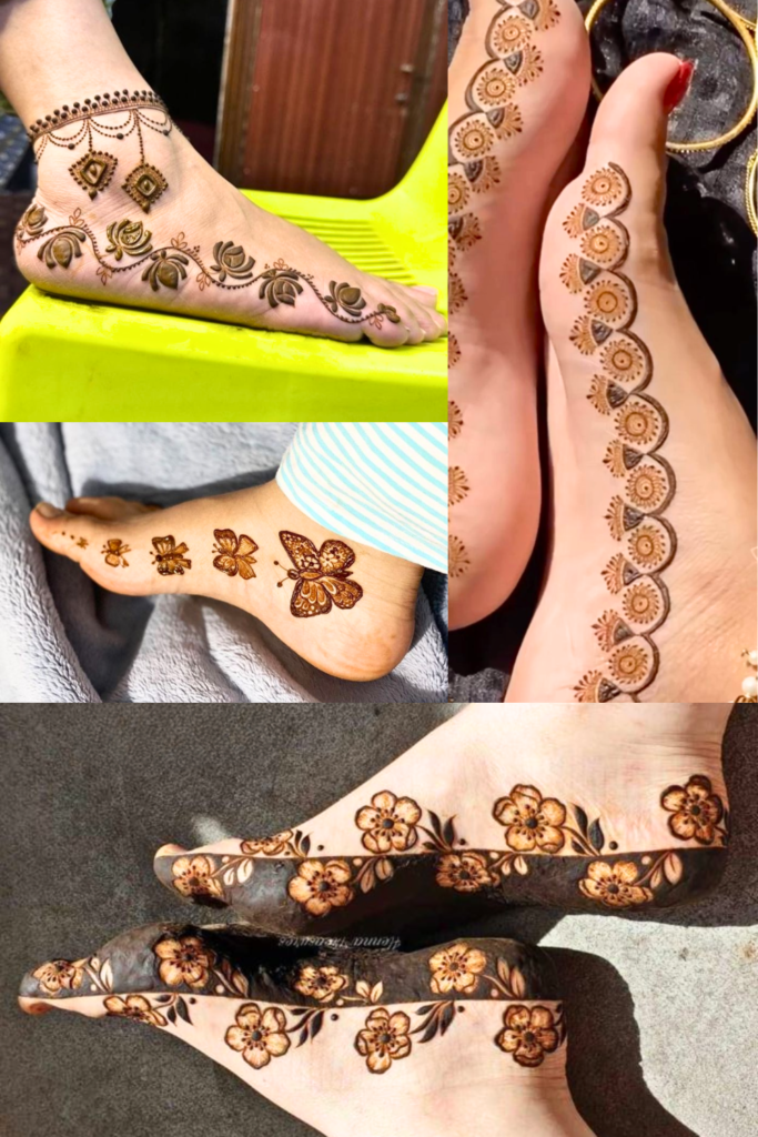 Foot Mehndi Design 2026: A Guide to the Art of Adorning Your Feet minimilist and modern foot mehndi design