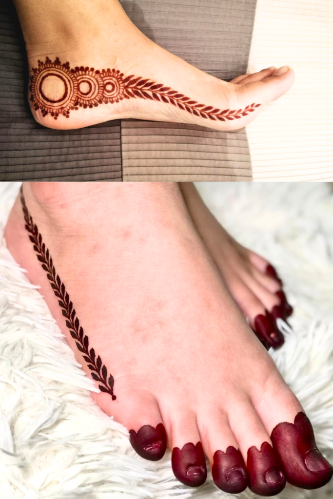 Foot Mehndi Design 2026: A Guide to the Art of Adorning Your Feet minimilist and modern foot mehndi design