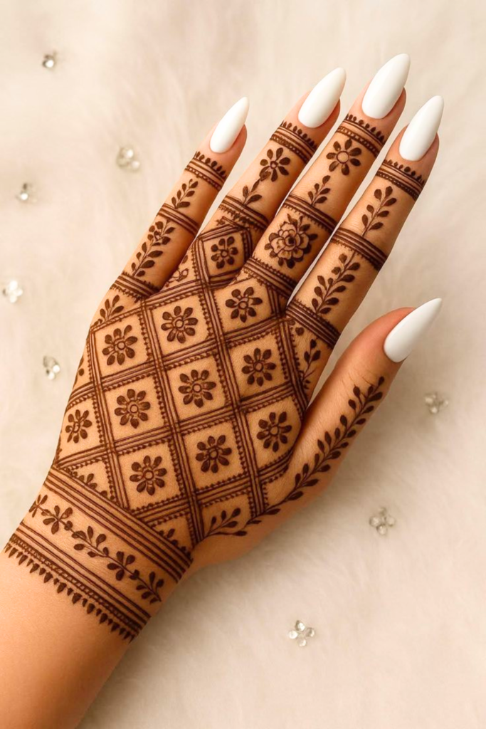 moroccan aesthetic mehndi design 