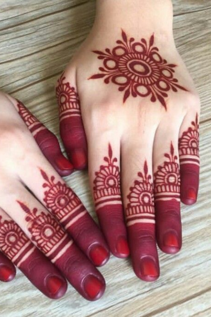 pakistani aesthetic mehndi design 