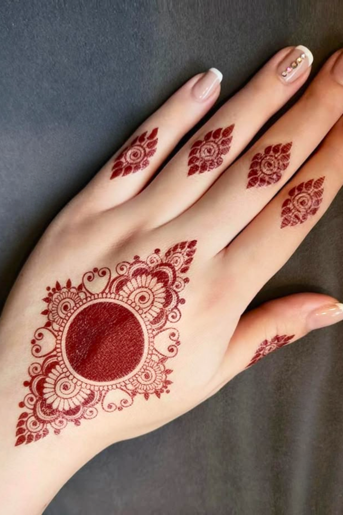 rajesthani aesthetic mehndi design 