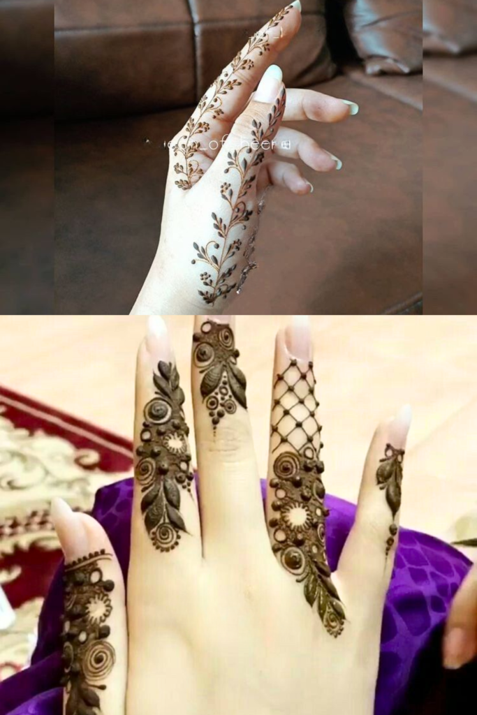 arabic finger mehndi design