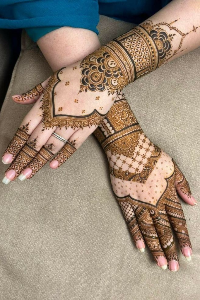bridal mehndi design for small hands 
